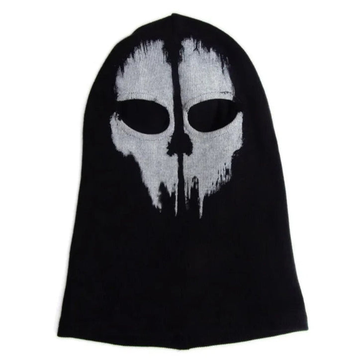 Cool skull balaclava full face mask, a unisex gothic costume accessory & effective cold weather wind protector.