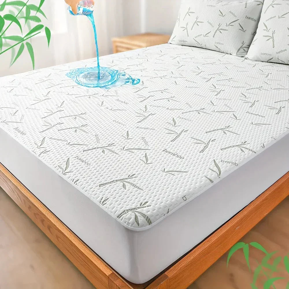 Premium bamboo cooling bed sheet ensures breathable comfort & restful sleep; ideal for hot sleepers.