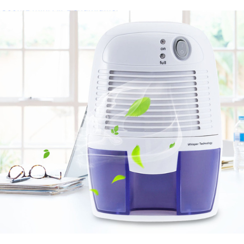 Home improvement dehumidifier, small and powerful for any corner needing humidity reduction.
