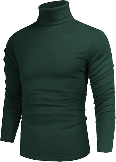 Warm men's turtleneck sweater, designed for casual comfort & versatile styling.