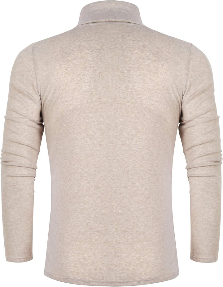 Randy men's slim-fit turtleneck sweater, ideal for comfortable layering and warmth.