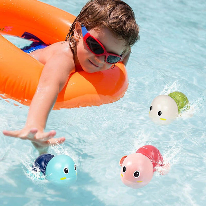 Variety pack of floating animal bath toys, ideal for kids' bath time, pool play, and engaging water fun.