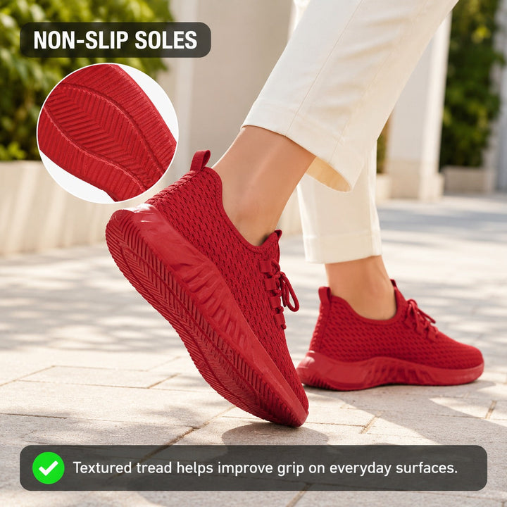Grey walking flats for women, comfortable and flexible for daily use.
