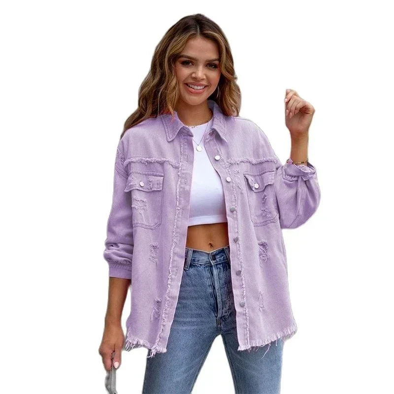 Trendy women's Ibiza boho jacket, slim fit, great for spring, summer, and festival layering.