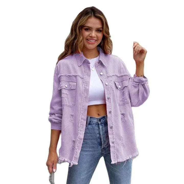 Trendy women's Ibiza boho jacket, slim fit, great for spring, summer, and festival layering.