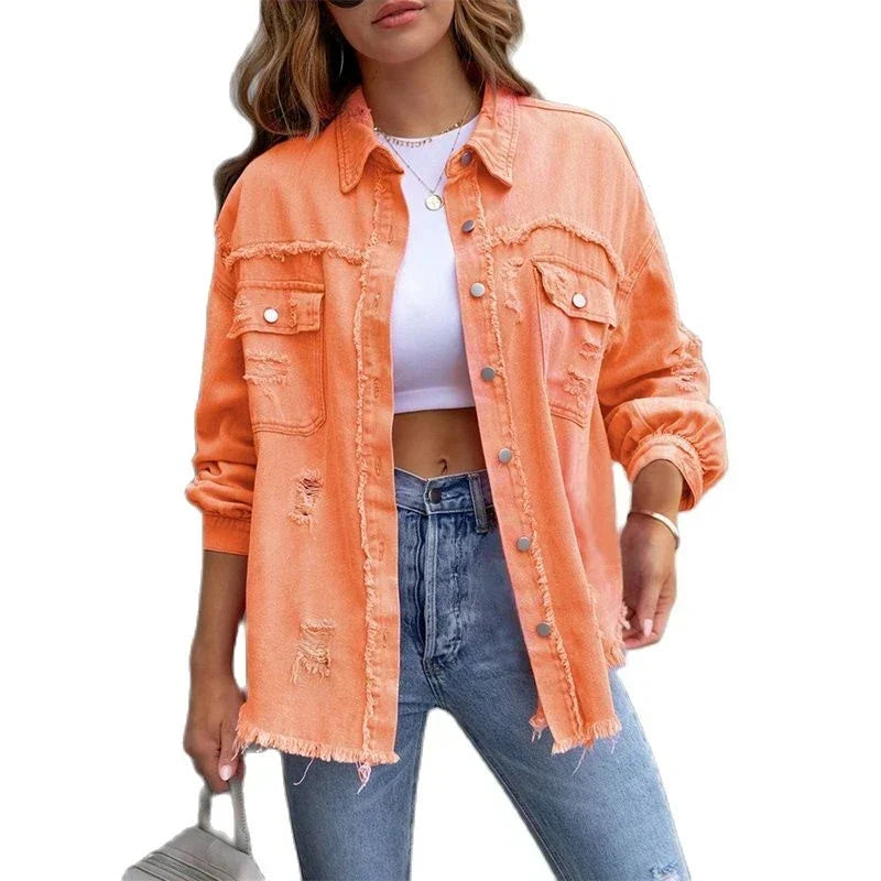 Stylish women's spring/summer boho jacket. Slim fit, Ibiza fashion, great for layering & festivals.