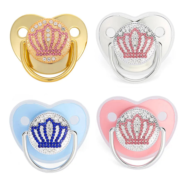 Soothing BPA-free silicone pacifier for newborns, providing gentle comfort & teething relief.