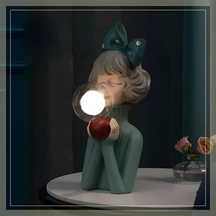 Charming fairy figurine LED lamp, a whimsical light creating a magical ambiance in any kids' room decor.