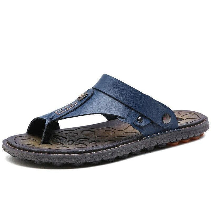 Men's open-toe back-strap flip-flops, orthopedic & comfortable for bunion sufferers.