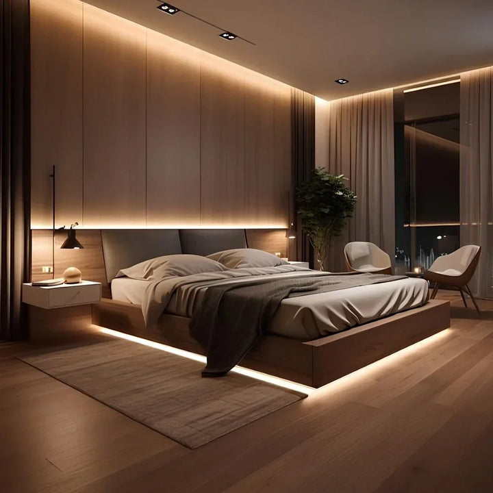 Waterproof USB powered motion sensor LED strip for subtle outdoor illumination.