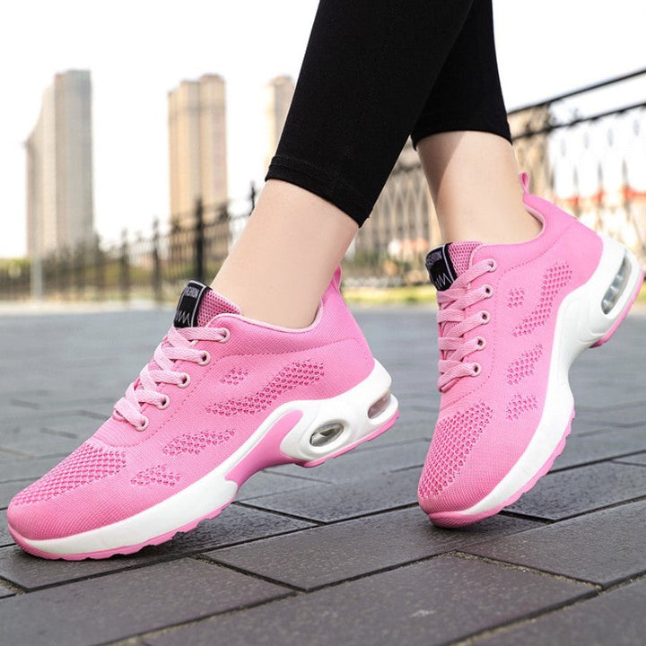 Gray women's orthopedic casual sneakers, supportive and lightweight slip-on footwear for all-day comfort.
