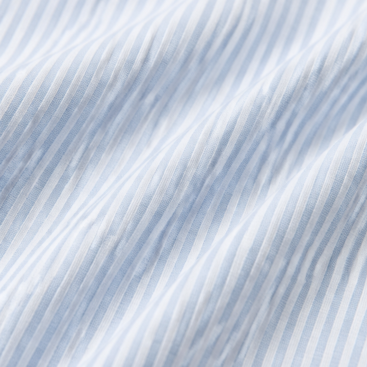 Chic women's striped henley top with a button front, ideal for comfortable spring and summer style.