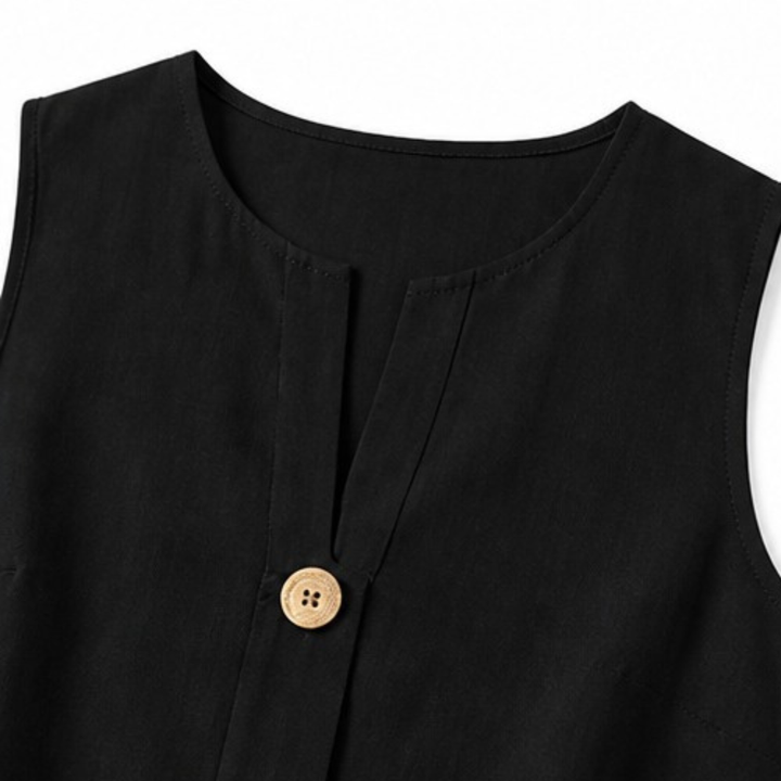 Spring fashion women's co-ord set: sleeveless top & wide-leg pants in a relaxed, effortless fit.