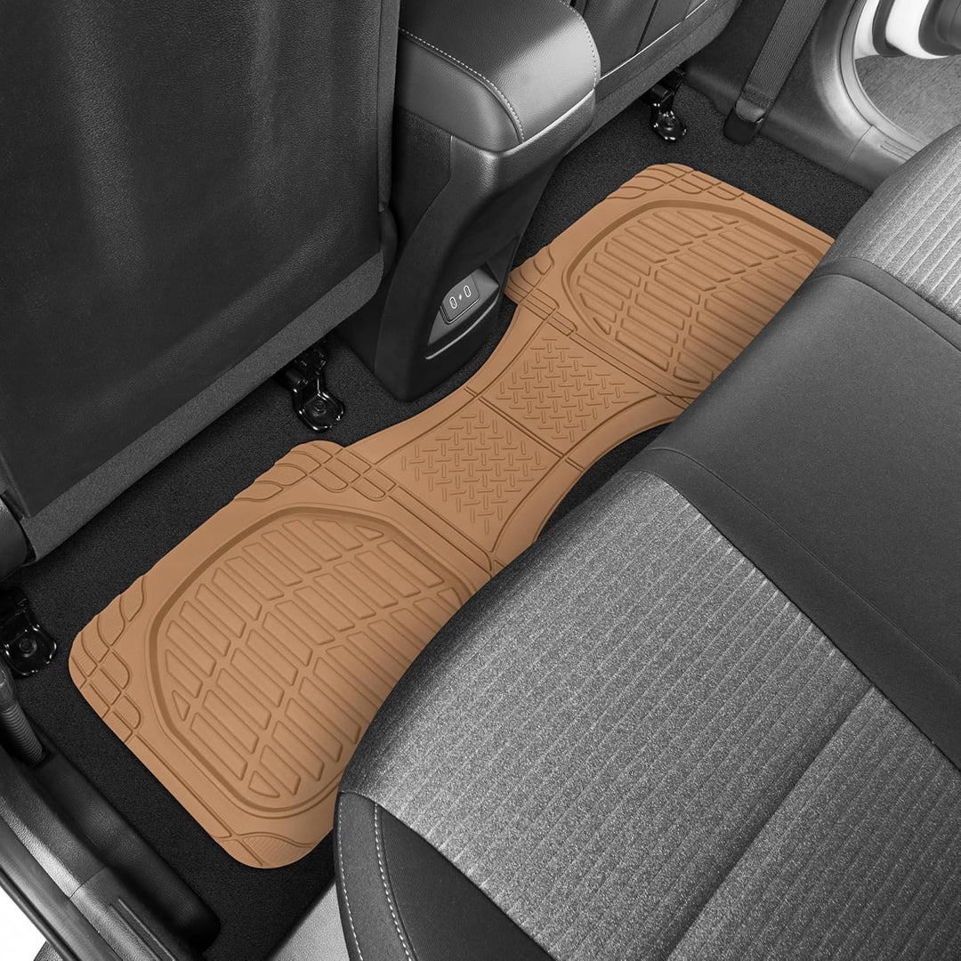 Universal all-weather rubber floor mats, durable auto interior protection accessories.