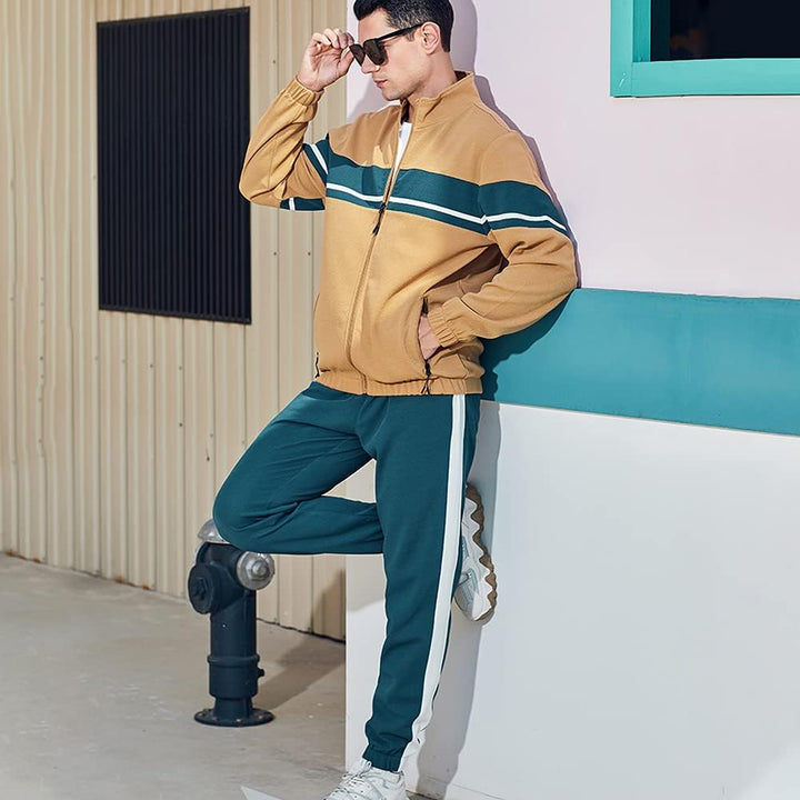 Comfortable men's Ryan tracksuit, great for home, gym, or casual events. Menswear staple.