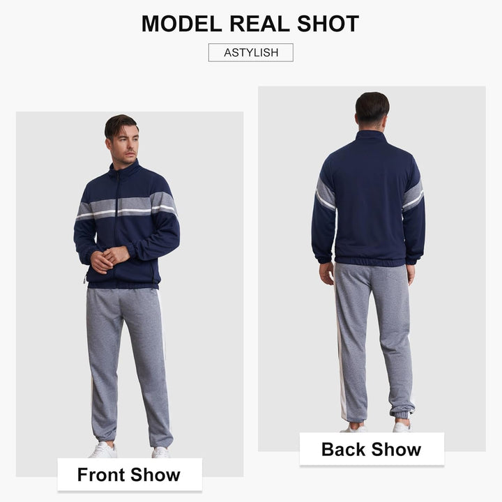 Ryan men's fashion tracksuit, a versatile jacket and jogger set for sporty looks.