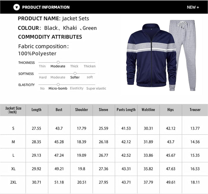 Casual men's Ryan tracksuit, perfect for lounging or light activities. Comfort wear essential.