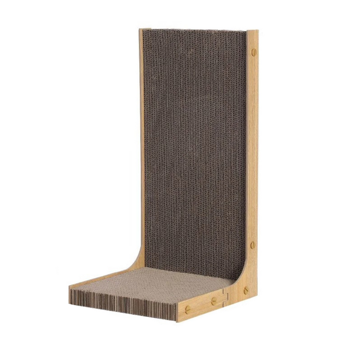 Modern cat scratcher & interactive toy, designed to promote feline claw health and playful activity.