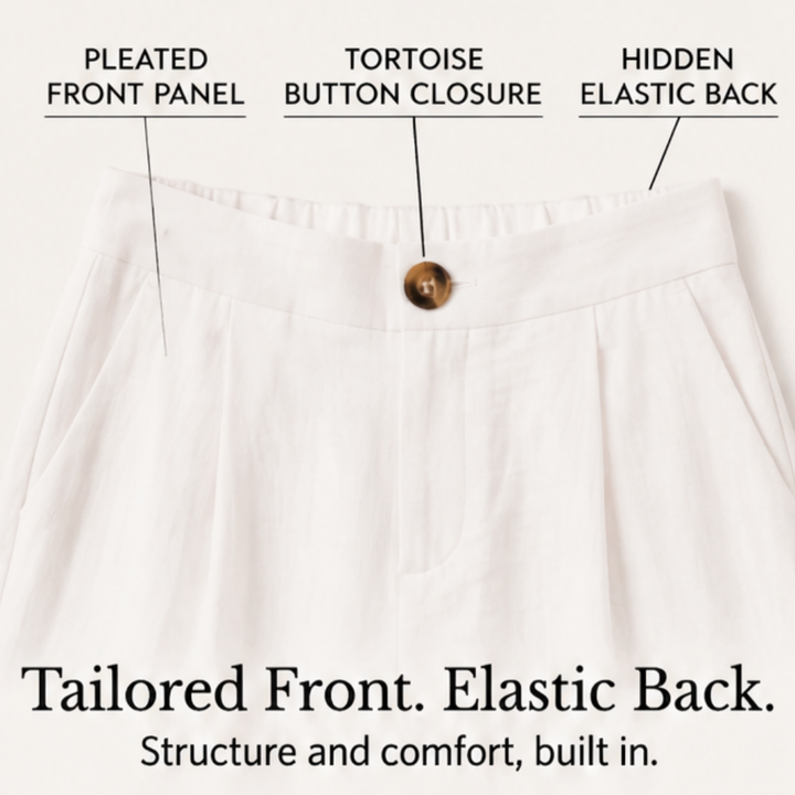 Women's elegant wide leg trousers with a comfortable high waist design.