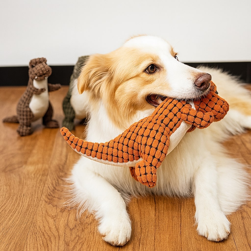 Long-lasting dog chew toy from pet supplies, ideal for aggressive chewers & interactive games.