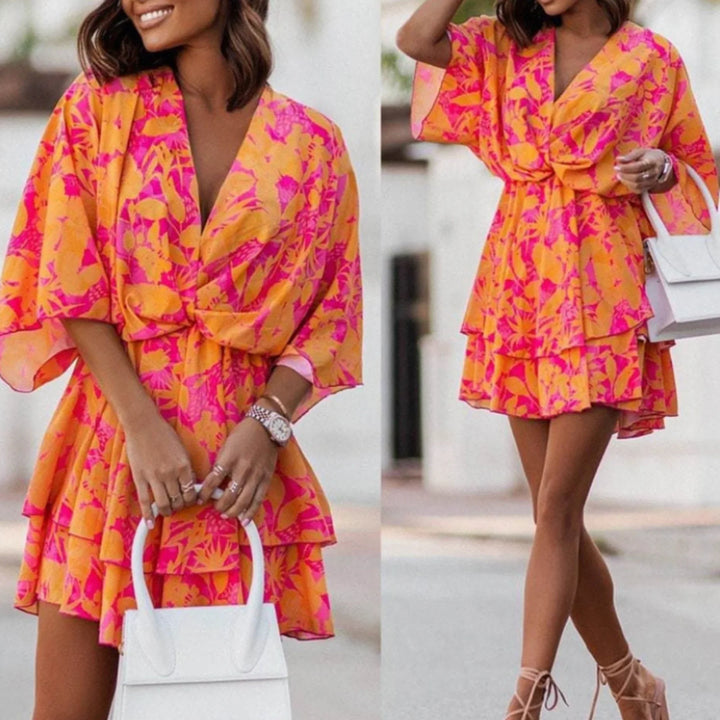 Comfortable & chic mini dress for women, offering an elegant and flattering fit for summer fashion.