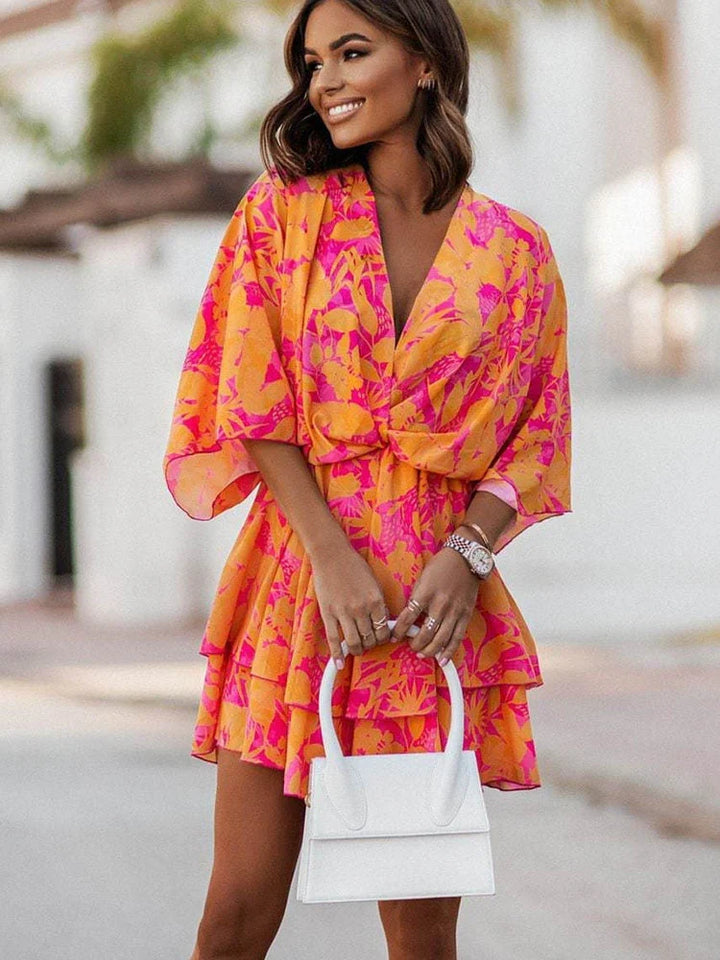 Womens clothing: a chic and elegant mini dress, flattering for summer fashion & party outfits.