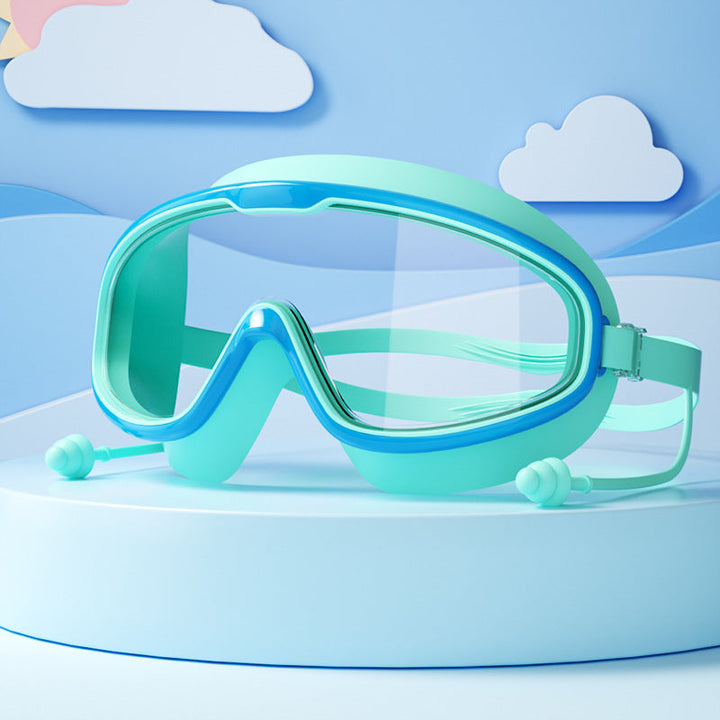 Protective children's swim goggles for safe kids swimming. Anti-fog, clear vision lenses, comfortable & adjustable.