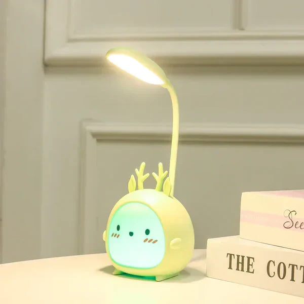 Nursery night light & children's reading lamp with eye protection, USB rechargeable.