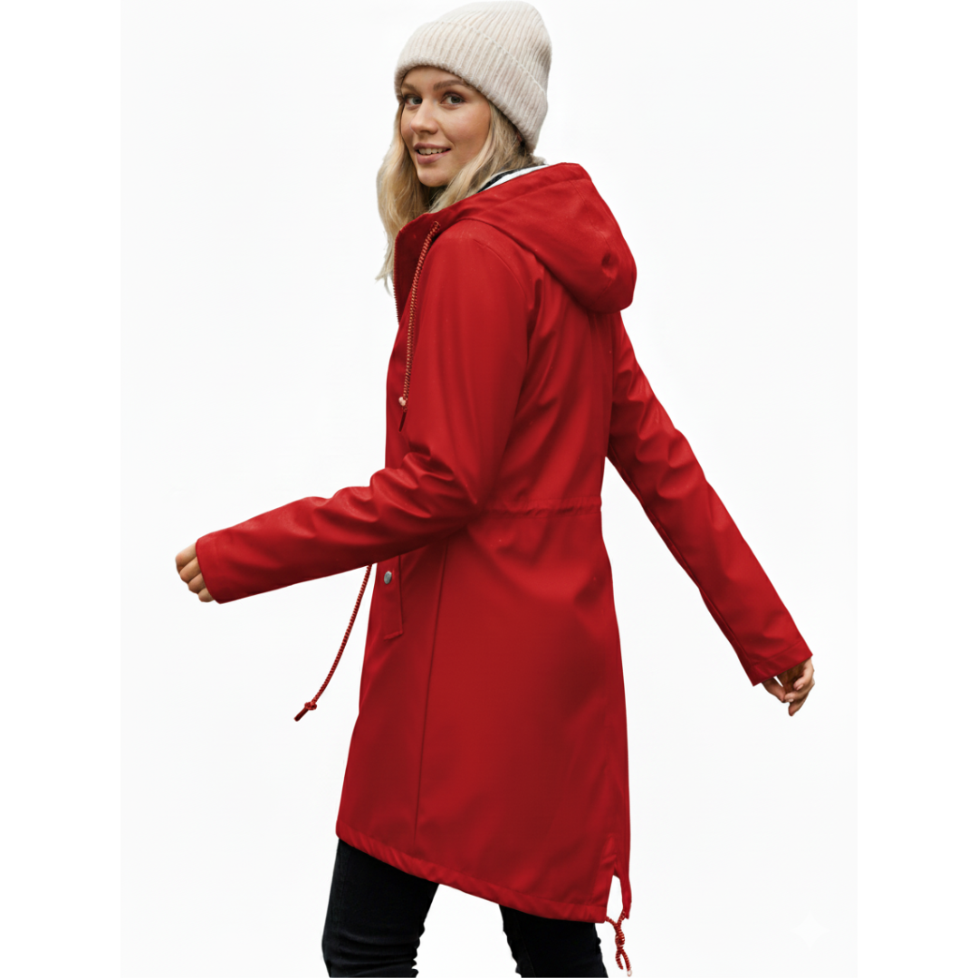 Women's CoastShell rain jacket, durable waterproof outerwear with a stylish, comfortable fit for all conditions.