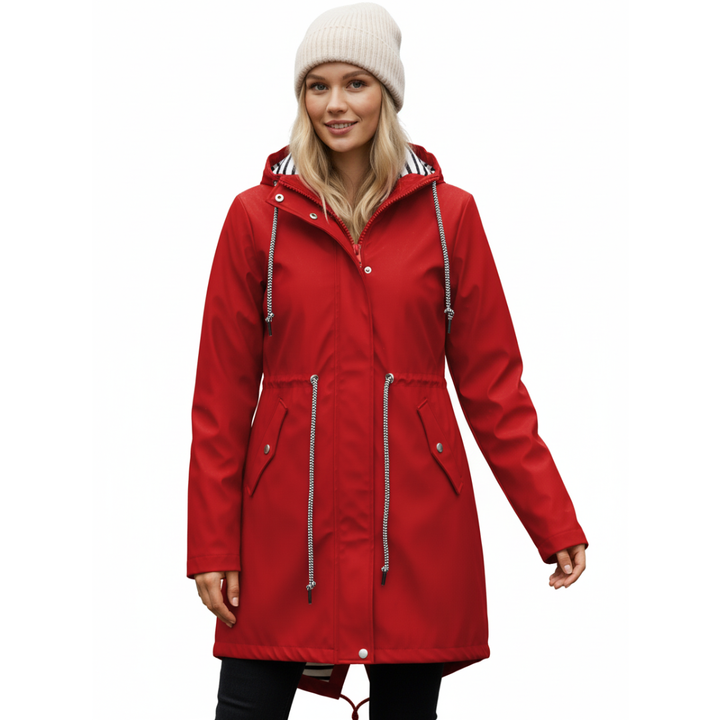 Lightweight women's CoastShell rain jacket, fully waterproof and breathable, ideal for all-weather protection.
