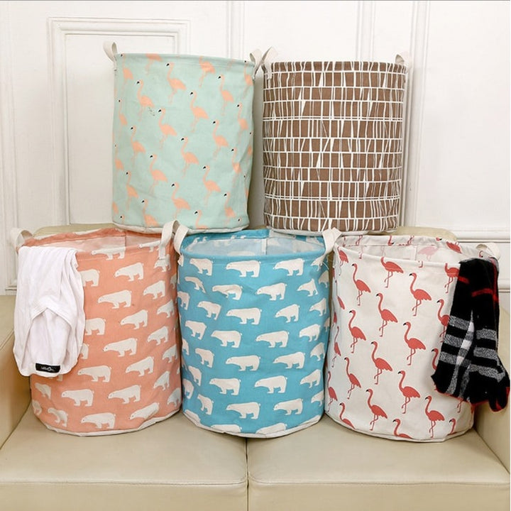 Multi-purpose collapsible storage organizer, great for laundry, toys, or linens.