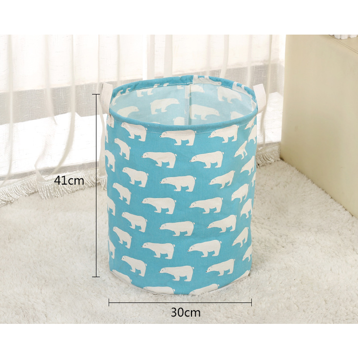 Stylish collapsible laundry hamper, practical space-saving organizer for bedroom or bathroom.