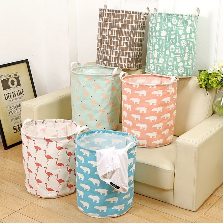 High-quality canvas collapsible laundry hamper, soft yet durable for daily use.