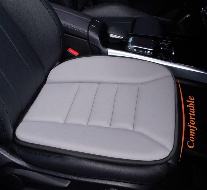Breathable memory foam car seat cushion, enhancing posture & comfort on long drives.