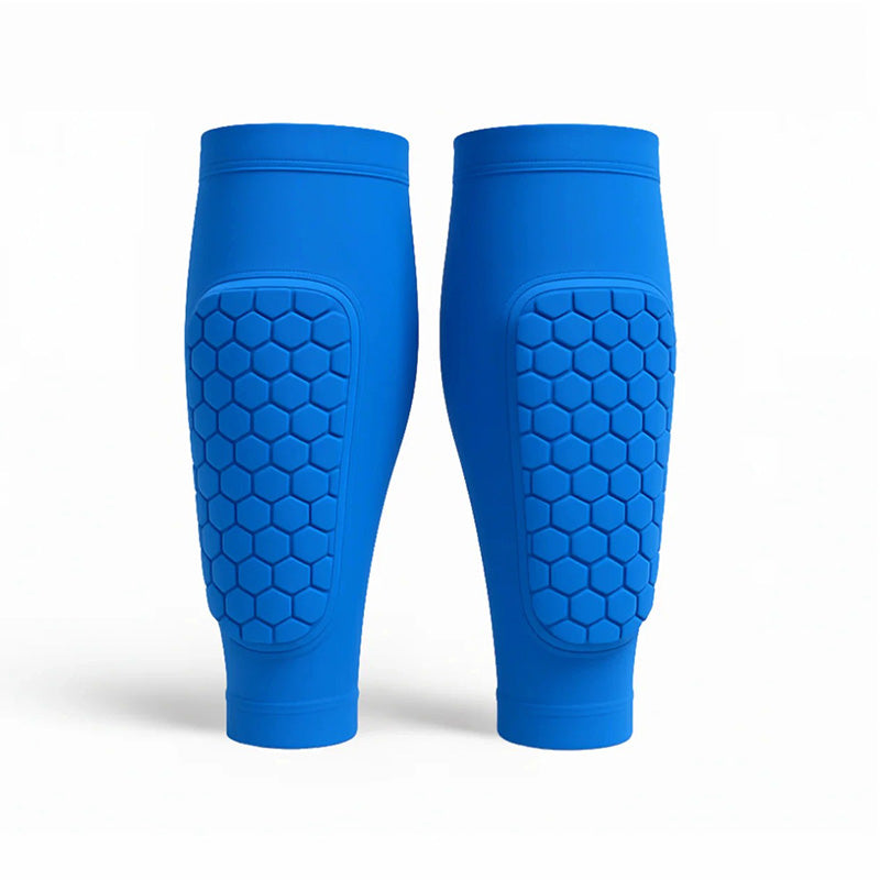 Durable unisex shin guards for skiing, providing crucial leg support & impact protection on the slopes.