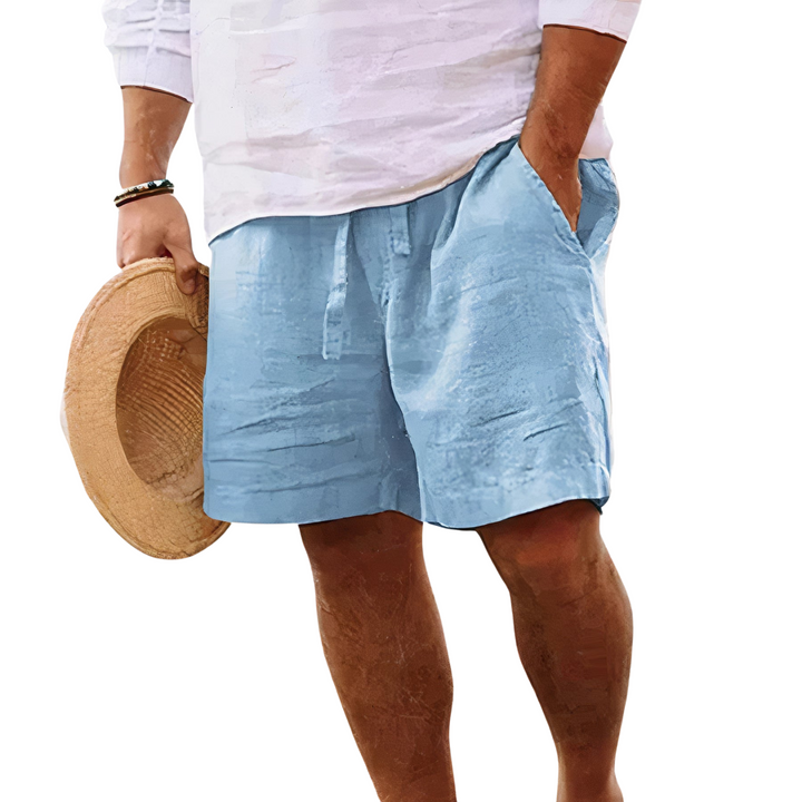 Relaxed fit men's drawstring shorts for ultimate summer comfort. Essential men's fashion for warm weather.