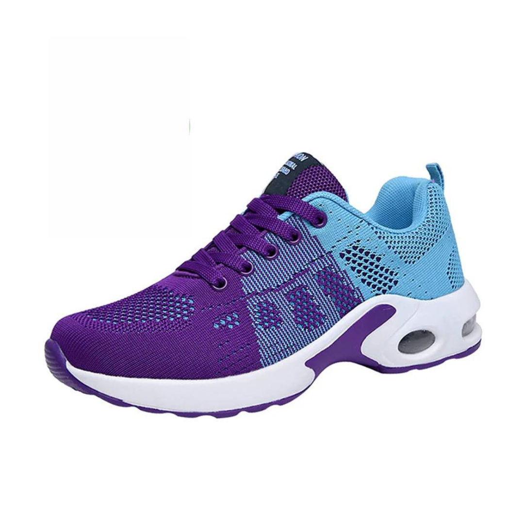 Comfortable women's orthopedic walking sneakers for pain relief, promoting better posture & foot health.