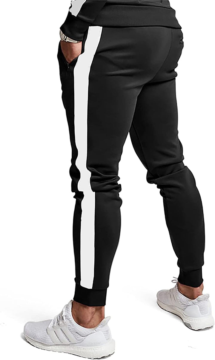 Dark grey men's athletic wear, two-piece set for active men, gym & casual.