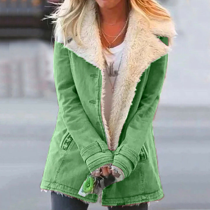 Women's Celeste cozy winter jacket, warm & stylish. Perfect insulated outerwear for cold weather fashion.