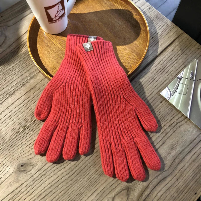 Stylish women's winter gloves, soft cotton & touchscreen friendly.