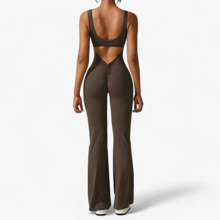 Stylish one-piece women's jumpsuit, ideal for summer fashion & comfortable everyday wear.