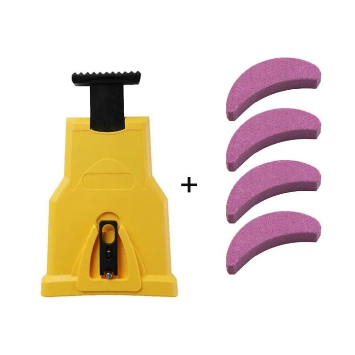Effortless chainsaw sharpener tool for quick blade renewal. Essential garden & outdoor equipment maintenance.