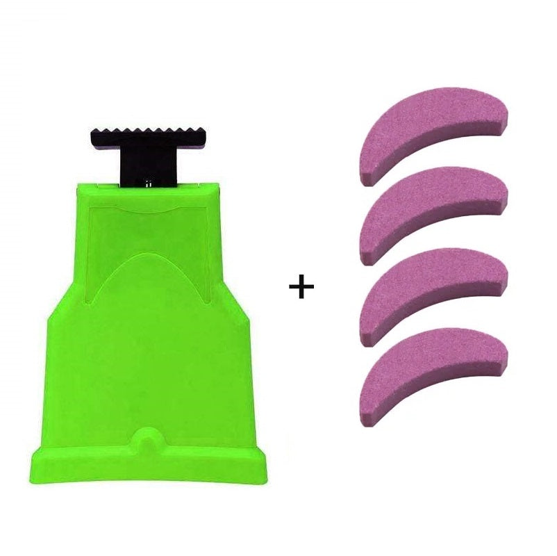 Quick chainsaw blade sharpener tool, designed for efficient maintenance & renewal of power tool blades.