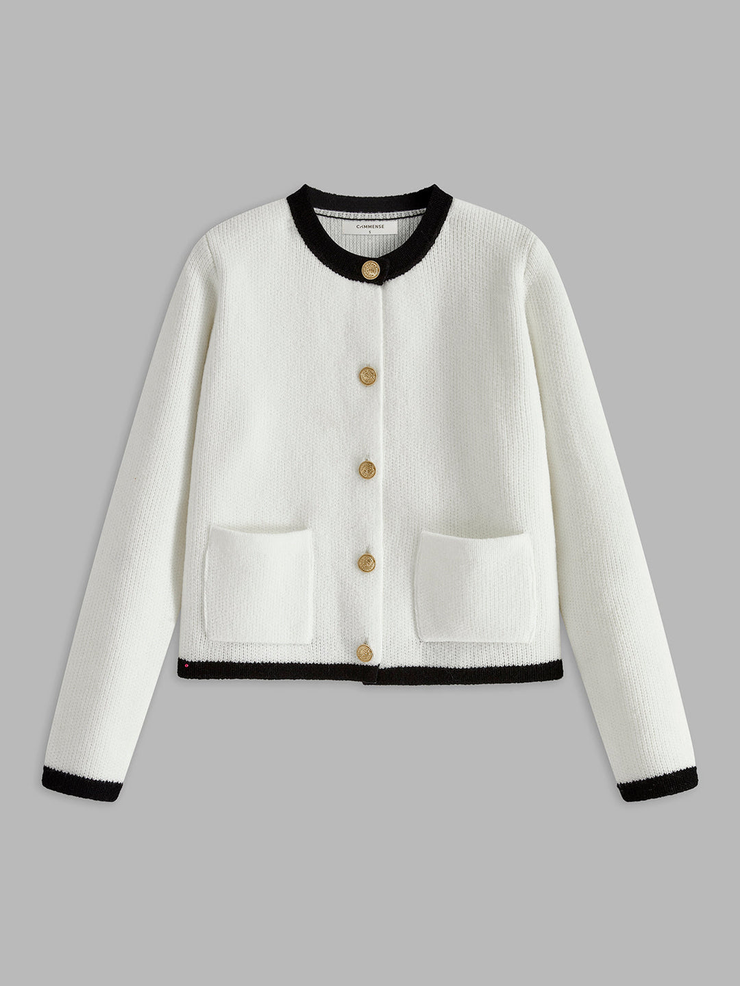 Fashionable women's Serena Contrast Trim Vest, a versatile layering piece for office or smart casual elegance.
