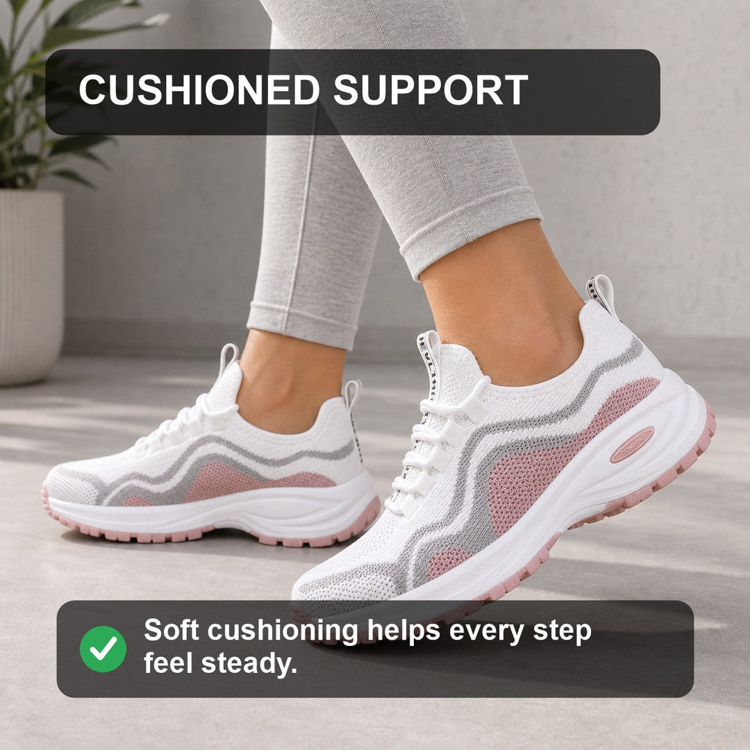 Supportive women's Cora shoes, offering superior cushioning & flexible design.