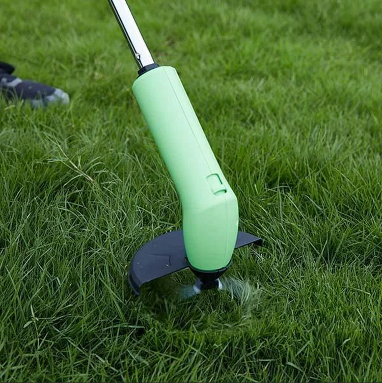 Effortless battery-powered mini weed trimmer, a versatile cordless garden tool for quick grass cutting & landscaping.