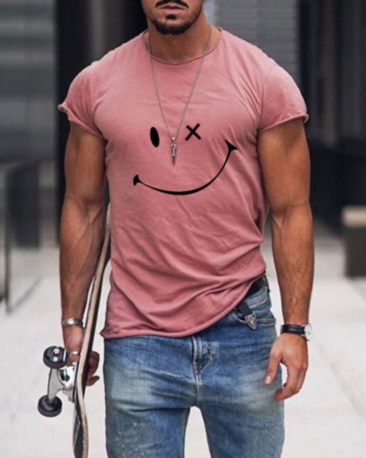 Stylish men's Arlo short sleeve crew neck t-shirt. Ideal cotton summer top for comfortable casual fashion.