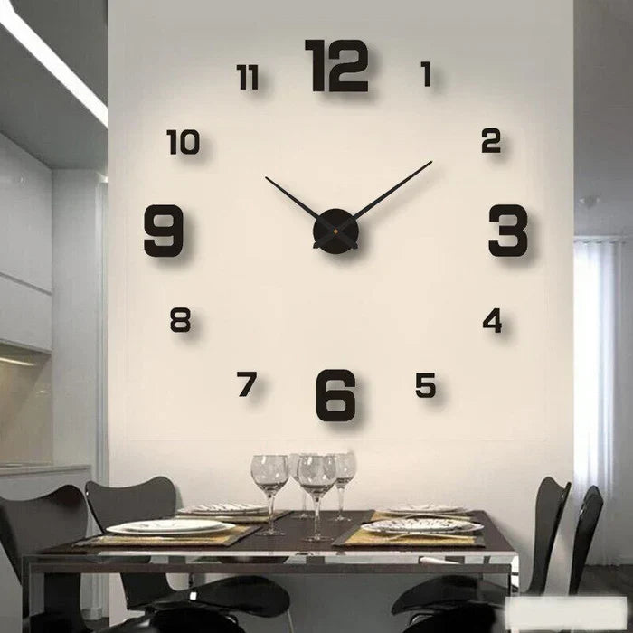 Modern DIY wall clock, Creative ArtTime timepiece for contemporary home decor, easy to assemble.