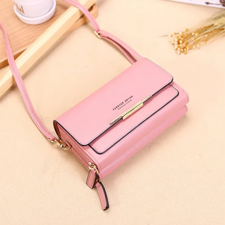 Fashionable women's PU leather shoulder wallet, suitable for all occasions.