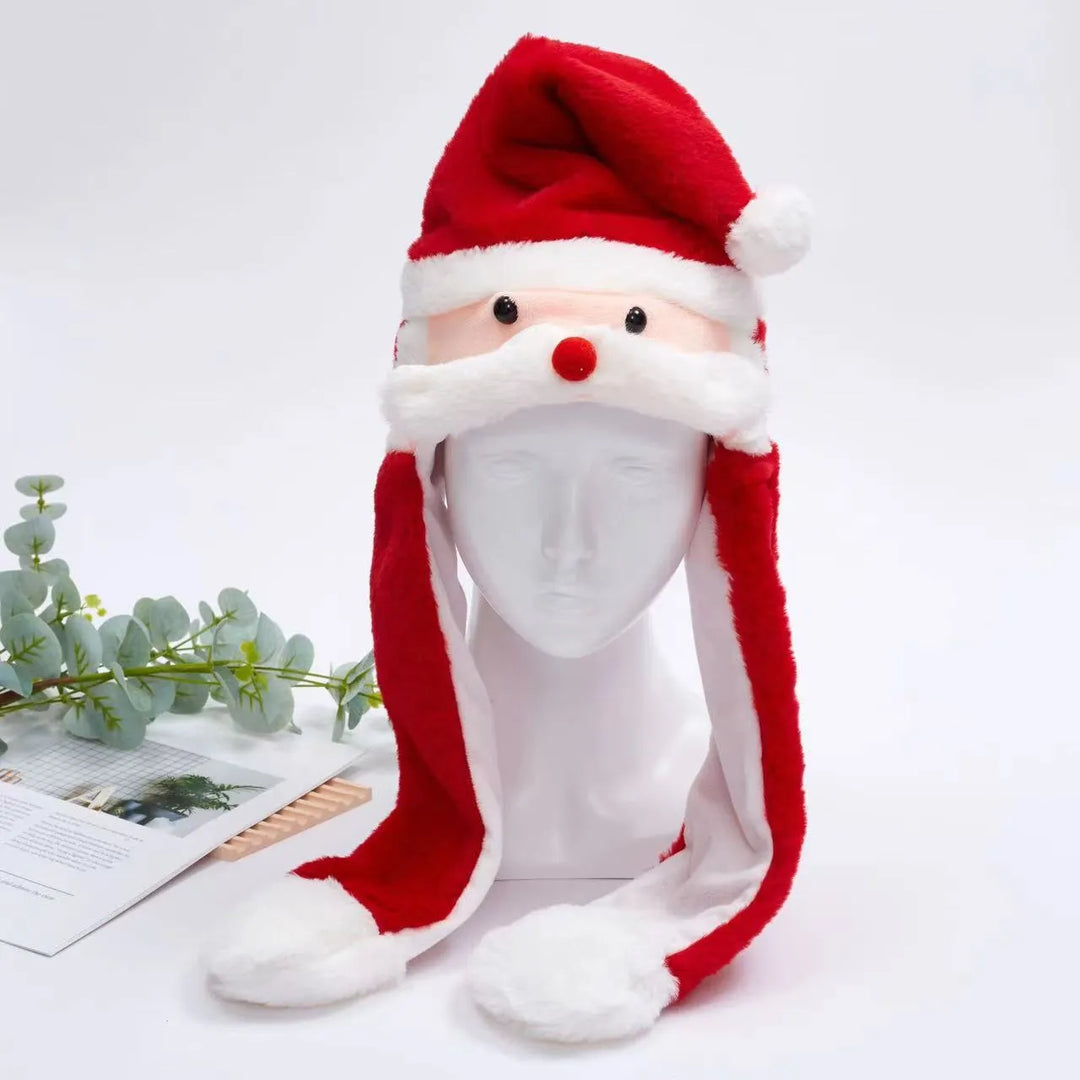 Fun Moving Ears Hat, great novelty gift. Soft plush interactive accessory for kids & adults.